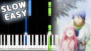 Ichiban no Takaramono  Angel Beats  SLOW EASY Piano Tutorial animelovemen [upl. by Inoliel278]