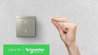 KNX Push Button Pro T  Schneider Electric [upl. by Enelehs462]