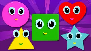 Shapes Song  Songs For Children And Kids  Learn Shapes With Colors [upl. by Wiedmann765]