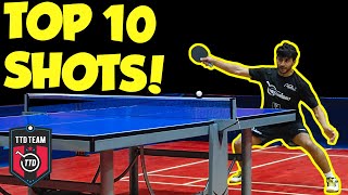 Top 10 Table Tennis Shots of 2020  TableTennisDaily Team [upl. by Ronna]