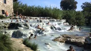 Saturnia Thermal Springs  Terme di Saturnia Maremma Tuscany [upl. by Annaoy]