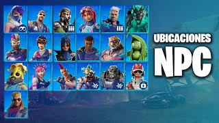 UBICACION de TODOS los NPC de FORTNITE  TEMPORADA 3 CAPITULO 5 [upl. by Zakarias924]