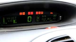 Citroen Xsara Picasso electronic dashboard and board computer HD [upl. by Einnalem740]