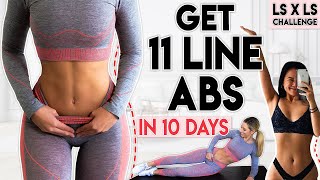 GET 11 LINE ABS in 10 Days  6 minute Workout Linda Sun Challenge [upl. by Notserc]