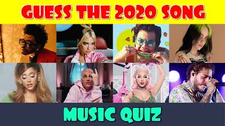 2020 Music Quiz  Can You Guess the 25 Top Songs of 2020 [upl. by Harod]