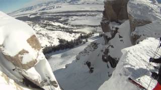 Corbets Couloir GoPro Jackson Hole [upl. by Holman]