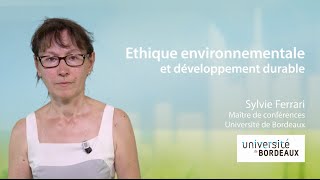 Ethique environnementale et développement durable [upl. by Felic]