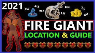 Runescape 3 Brimhaven Fire Giants 2021 Slayer Guide amp Location with Drop Table Equipment amp Weakness [upl. by Helyn]