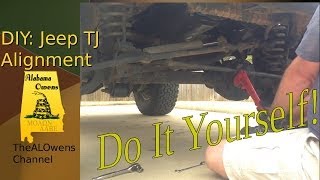 DIY Jeep TJ Alignment [upl. by Akisej432]