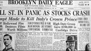 24th October 1929 Wall Street Crash begins on Black Thursday [upl. by Dlaregztif]