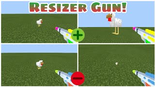 Minecraft  RESIZER GUN Addon [upl. by Gregoor]