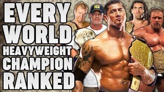 Every WWE World Heavyweight Champion Ranked From WORST To BEST [upl. by Appel780]