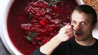 Borscht As Made By Andrew • Tasty [upl. by Oiramel]