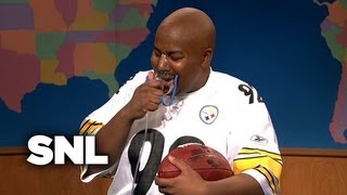 Weekend Update James Harrison On His Historic Interception  SNL [upl. by Fredelia]