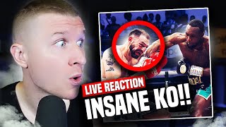 Viddal Riley BRUTALLY KOs Anees Taj  LIVE REACTION [upl. by Katha]