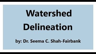 Reading Topography and Watershed Delineation [upl. by Rinum]