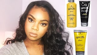 HOW TO  INSTALL YOUR LACE WIG WITH GOT 2B GLUE  PART 3 [upl. by Gnap315]