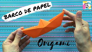 👉🏼 Cómo hacer un BARCO de PAPEL  FÁCIL y RÁPIDO  ORIGAMI para niños y niñas Paso a paso [upl. by Billmyre990]