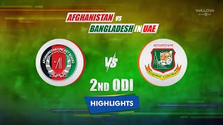 Highlights 2nd ODI Afghanistan vs Bangladesh  2nd ODI  BAN vs AFG [upl. by Sillihp]