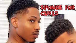 HOW TO Get Curls Using Curl Sponge  DROP FADE [upl. by Nalla]