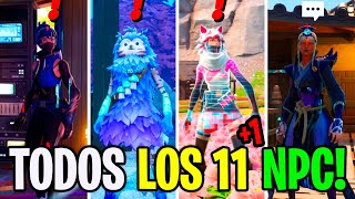 FORTNITE TODOS LOS PERSONAJES NPC CAPITULO 6 TEMPORADA 1 [upl. by Meesaw660]