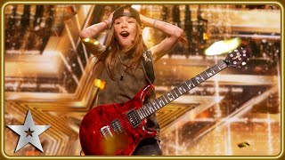 GOLDEN BUZZER winner Olly Pearson rocks with QUEEN guitar solo  Auditions  BGT 2025 [upl. by Stover]