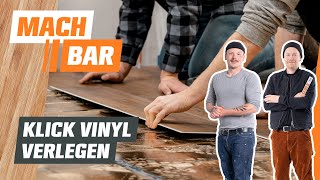 Klick Vinyl verlegen und schneiden  OBI [upl. by Rekyr]