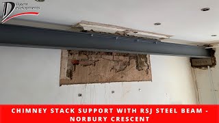 CHIMNEY STACK SUPPORT WITH RSJ STEEL BEAM  NORBURY CRESCENT [upl. by Artenek131]