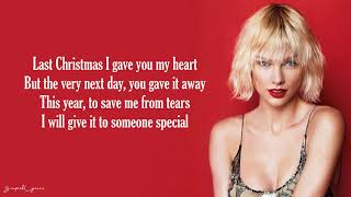 Last Christmas  Taylor Swift Lyrics [upl. by Aydin990]