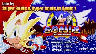 Super Sonic and Hyper Sonic in Sonic 1 [upl. by Cram]