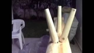 Building a WingChun Wooden Dummy [upl. by Akirdnwahs]