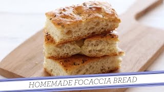 Focaccia Bread  Homemade Recipe [upl. by Hitoshi54]