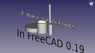 FreeCAD Tutorial  Cylinder Basics  4 Ways to Cylinder [upl. by Syned948]