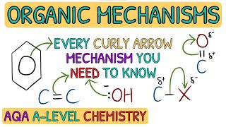 EVERY Organic Mechanism You NEED To Know｜AQA A Level Chemistry Revision [upl. by Anilam]