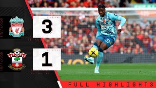 EXTENDED HIGHLIGHTS Liverpool 31 Southampton  Premier League [upl. by Hctim]