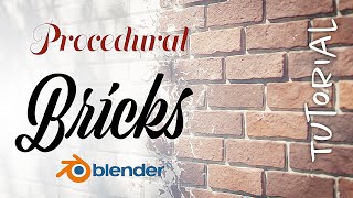 Procedural Bricks in Blender 28  Brcks Shader Tutorial [upl. by Gemina974]