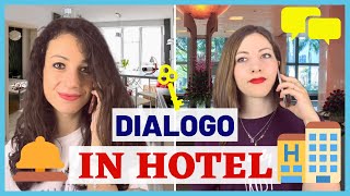 Dialogo in HOTEL Come Prenotare una Camera d’ALBERGO in Italia Vocabolario Espressioni Verbi 🏨 [upl. by Straub]