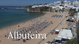 ALGARVE Albufeira town amp beach Portugal [upl. by Sikata]