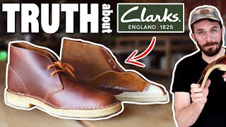 Clarks Desert Boot  CUT IN HALF  Chukka Boots  Whats Pull Up Leather [upl. by Aisinut202]