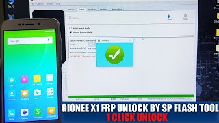 GIONEE X1 X1s Google AccountFrp Unlock by Sp Flash Tool  Without Any BoxDongle [upl. by Courtland755]