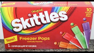 Original Skittles Freezer Pops Review [upl. by Yentruocal280]