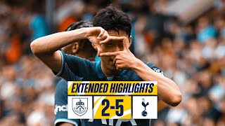 BURNLEY 25 TOTTENHAM HOTSPUR  PREMIER LEAGUE EXTENDED HIGHLIGHTS [upl. by Suravat189]