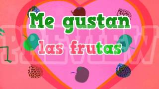 La fruta Song and video to learn names of fruits in Spanish for kids [upl. by Kaila263]