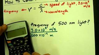 How to Convert Wavelength to Frequency [upl. by Nosral139]