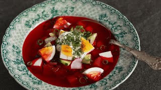 Cold Borscht Ukrainian Summer Soup [upl. by Lombardo]