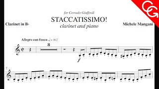 MANGANI Staccatissimo  Corrado Giuffredi clarinet [upl. by Nylrak]