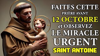 RECEVEZ LE MIRACLE QUE VOUS ATTENDEZ 🙏 PRIÈRE PUISSANTE À SAINT ANTOINE DE PADOUE [upl. by Annahsat]