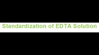 Standardization of EDTA Solution [upl. by Sheffie]