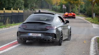 RENNtech Mercedes C63 S AMG Coupe  LOUD Revs amp Accelerations [upl. by Hanafee]