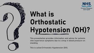 NHSGGC  Orthostatic Hypotension OH [upl. by Giovanni]